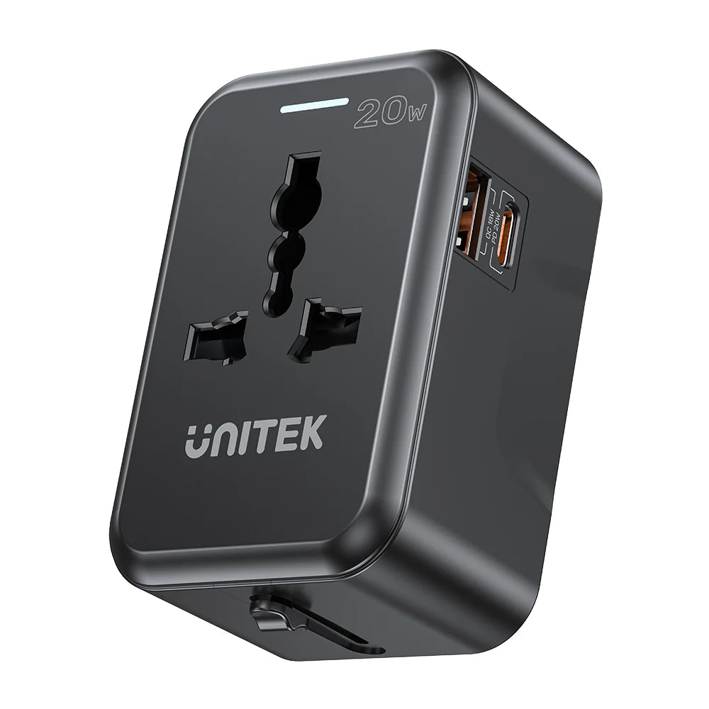 Buy Unitek P1120ABK01 20W Universal Travel Adapter from Vmart in Pakistan