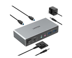 Buy Unitek AR-V1312 HDMI KVM Switch for 2 Monitors and 2 Computers from Vmart in Pakistan