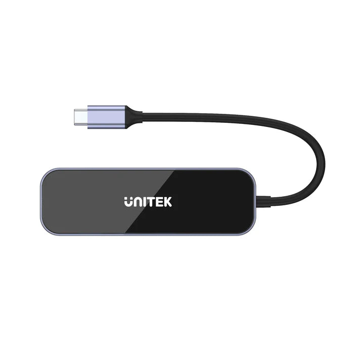 Buy Unitek D1084A uHUB H6 Gloss 6-in-1 USB-C Ethernet Hub With HDMI and 100W Power Delivery from Vmart in Pakistan