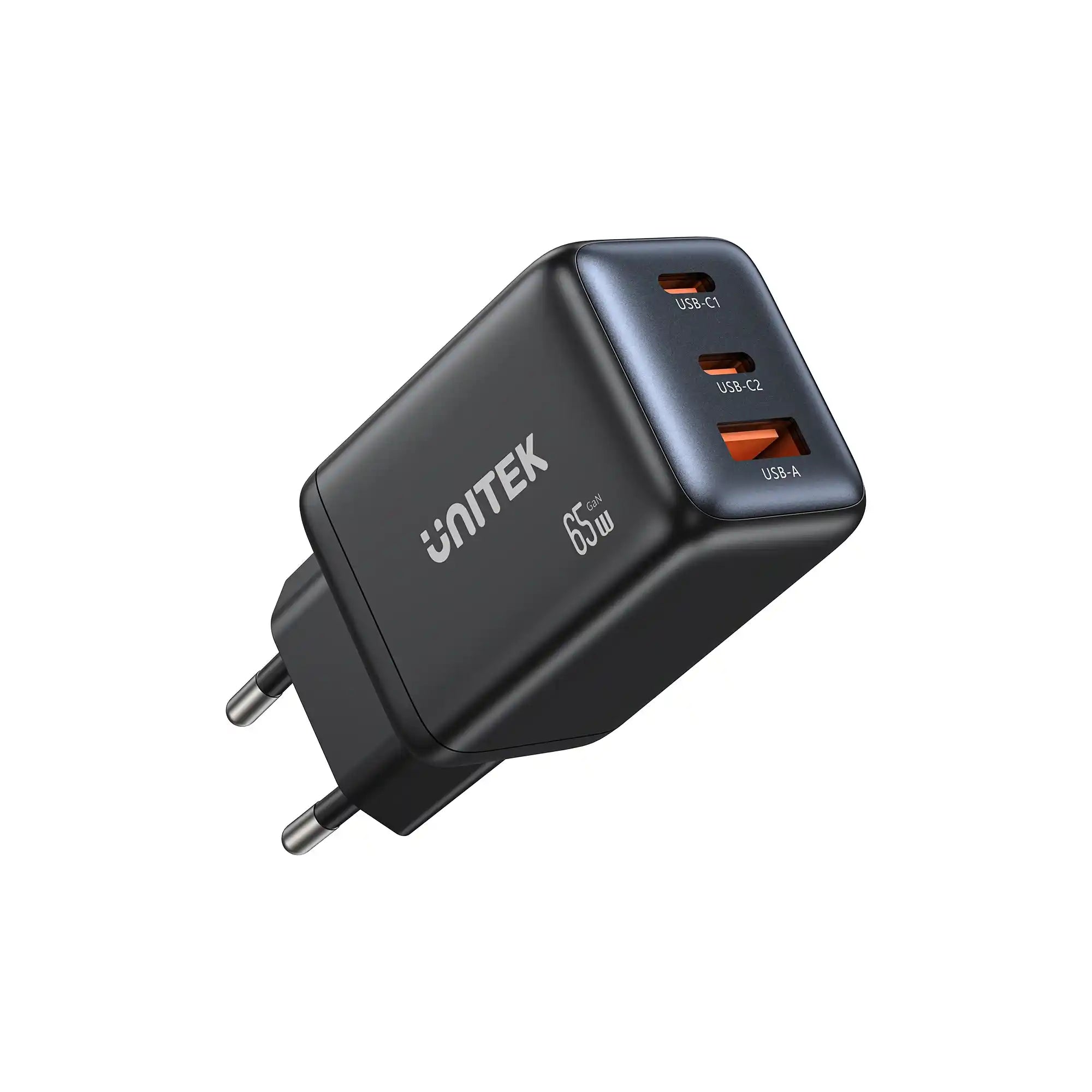 Buy Unitek P1130ABK01-EU Zeno 65W 3-Port GaN Wall Charger Vmart in Pakistan