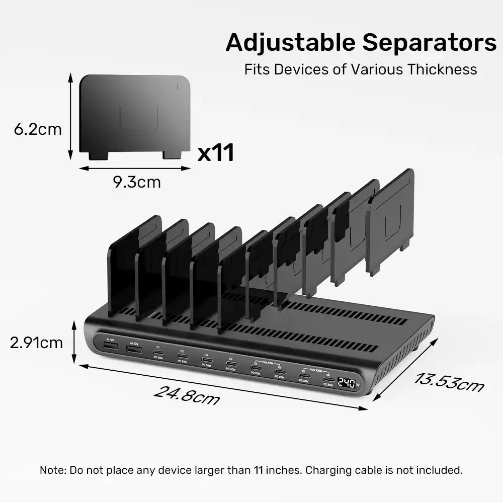 Buy Unitek P1230CBK01-EU uCharge 240W 10-Port USB Smart Charging Station from Vmart in Pakistan