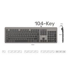 Buy Unitek T052AGY01-US SlimTap Ultra Light Wired Keyboard with 104 keys Vmart in Pakistan