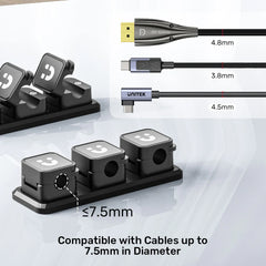 Unitek T1117ABK01 SnapHold Magnetic Cable Clips with Base