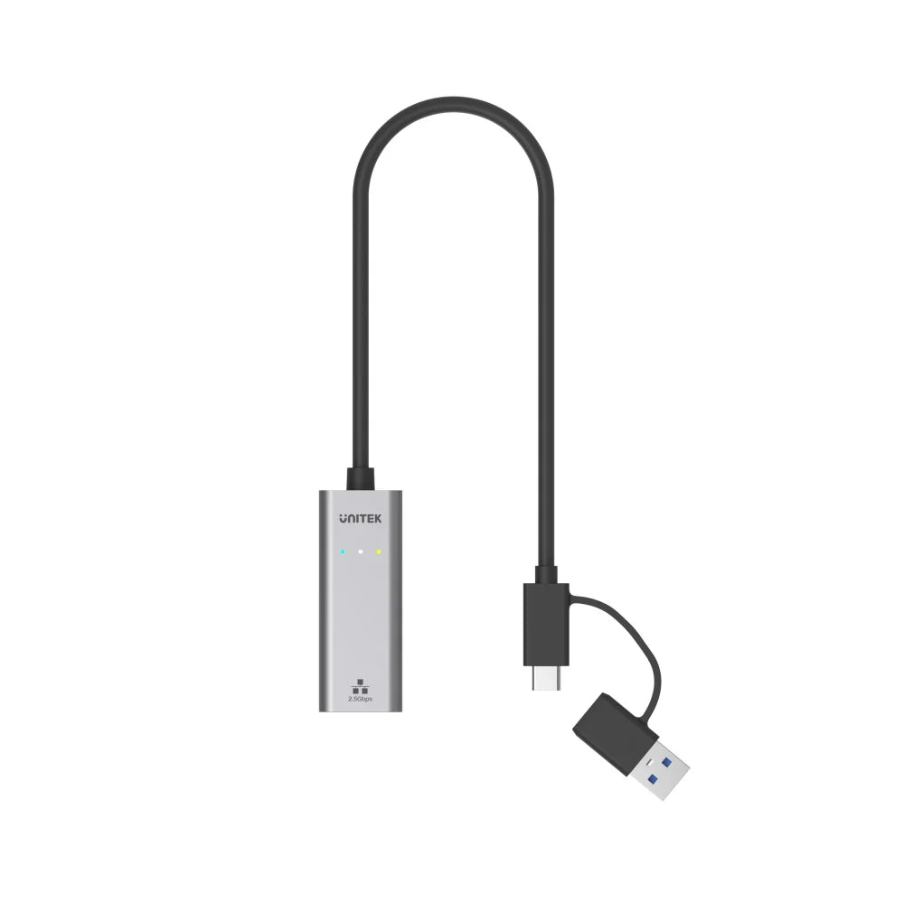 Buy Unitek U1313C Hybrid USB-C/ USB-A to 2.5G Gigabit Ethernet Adapter from Vmart in Pakistan