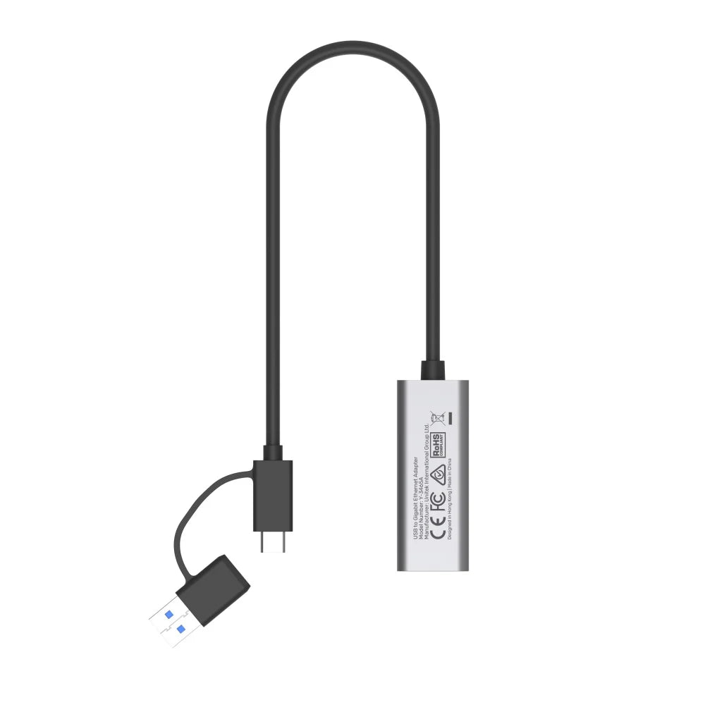 Buy Unitek Y-3465A USB-C/USB-A to Gigabit Ethernet Adapter from Vmart in Pakistan