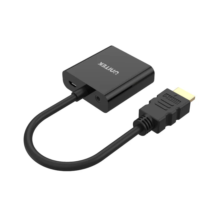 Buy Unitek Y-6333 HDMI to VGA Adapter with 3.5mm for Stereo Audio from Vmart in Pakistan
