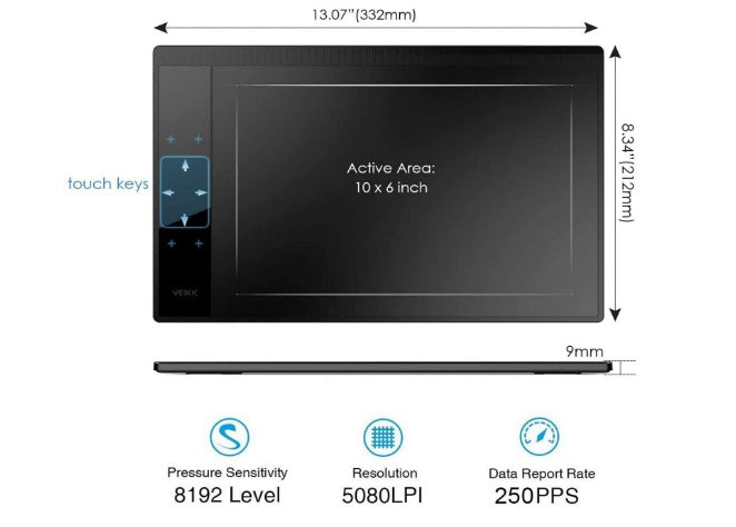 Buy Veikk A30 Graphic Pen Tablet from Vmart in Pakistan