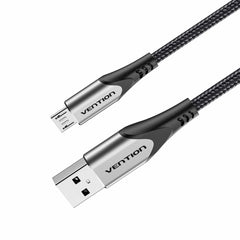 Buy Vention COAHF Cotton Braided USB 2.0 A Male to Micro-B Male 3A Cable Gray 1m from Vmart in Pakistan