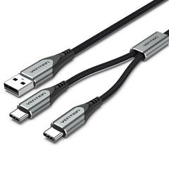 Buy Vention CQOHD USB 2.0 to Dual USB-C Y-Splitter Cable from Vmart in Pakistan
