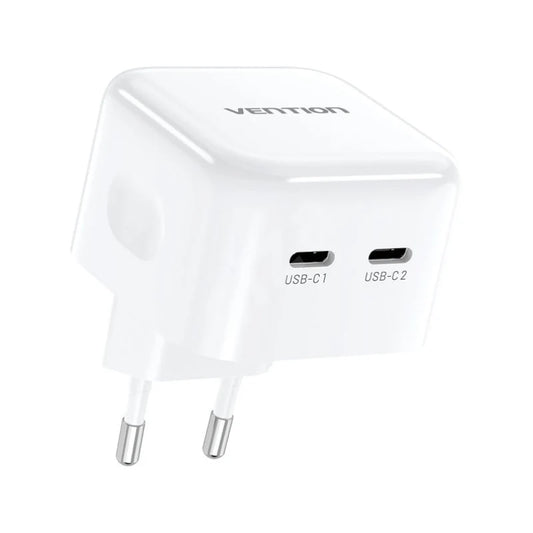 Buy Vention FBPW0 2-Port USB-C 35W GaN Charger EU White from Vmart in Pakistan