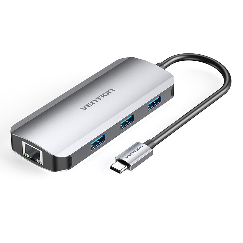 Buy Vention TOHHB Multi-function USB-C 6-in-1 Docking Station Aluminum Alloy Type from Vmart in Pakistan