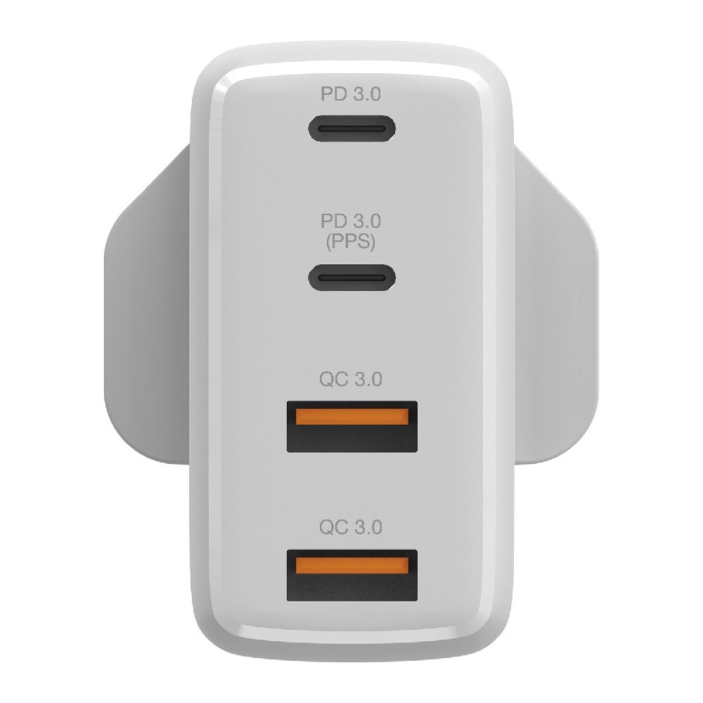 Buy Verbatim 4 Port 100W PD 3.0 & QC 3.0 GaN USB Charger - White from Vmart in Pakistan