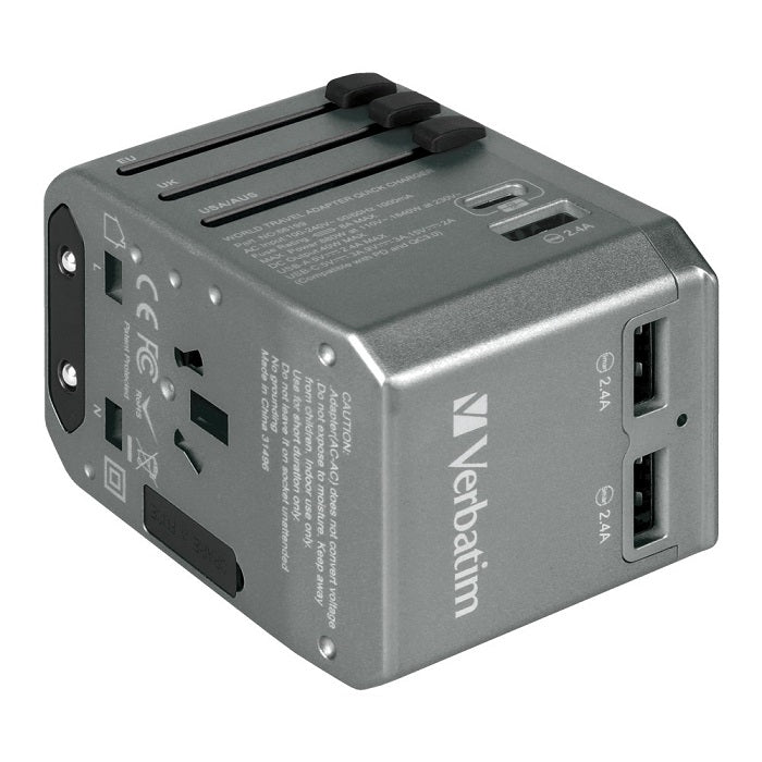 Buy Verbatim 66198 4 Ports QC/PD Travel Adapter - 40W from Vmart in Pakistan