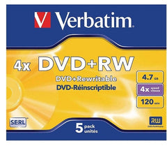 Buy Verbatim 43229 DVD+RW 4x Disc Print Jewel Case pk5 from Vmart in Pakistan