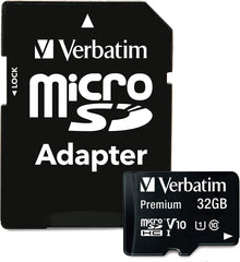 Buy Verbatim 44083 32GB Premium microSDHC Memory Card with Adapter from Vmart in Pakistan