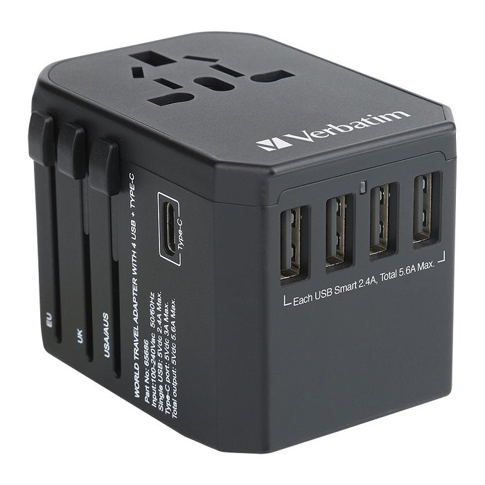 Buy Verbatim 65686 5 Ports Travel Adapter from Vmart in Pakistan