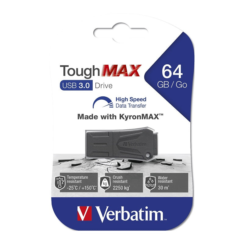 Buy Verbatim 66058 64GB Tough Max USB 3.0 Drive from Vmart in Pakistan