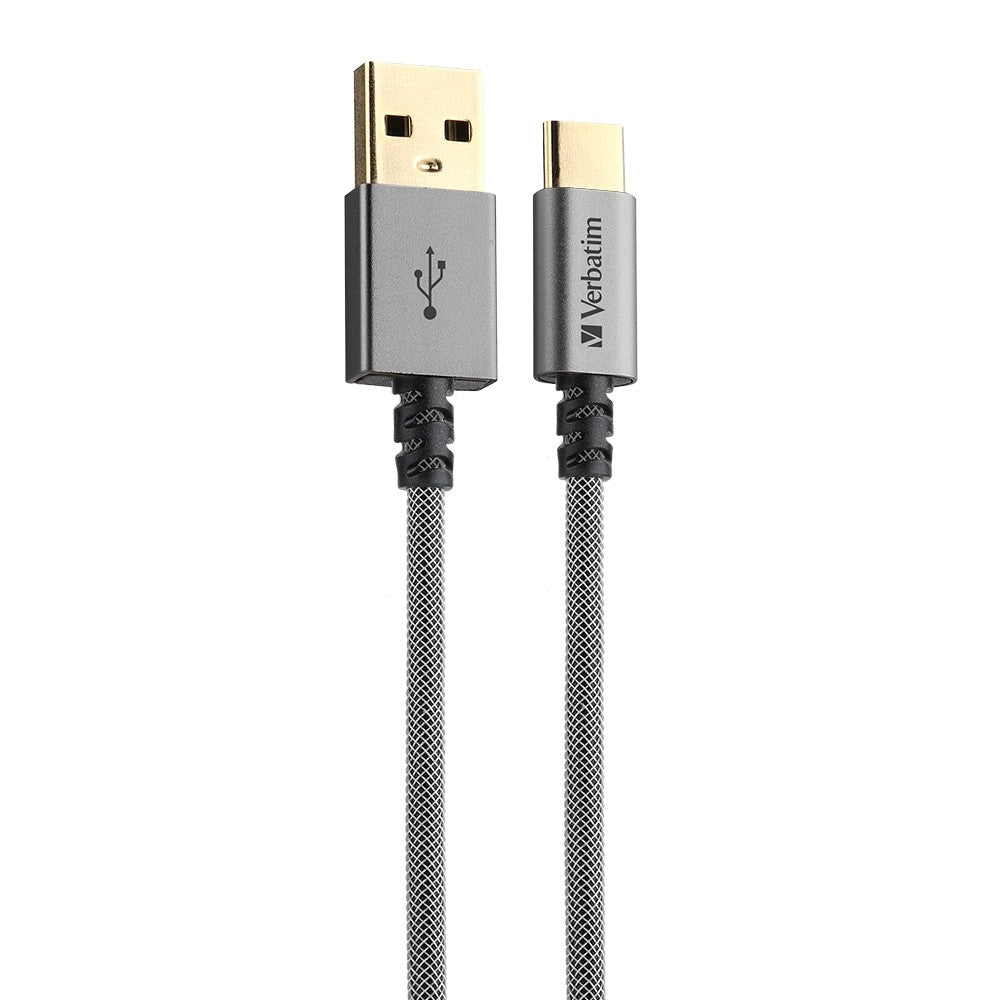 Buy Verbatim 66152 120cm Sync & Charge USB-A to Type C Cable - Grey from Vmart in Pakistan