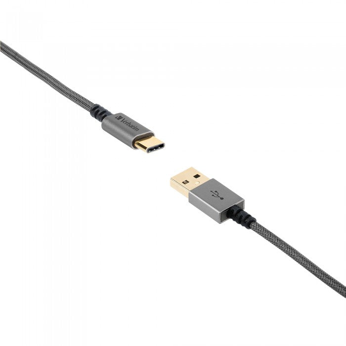 Buy Verbatim 66152 120cm Sync & Charge USB-A to Type C Cable - Grey from Vmart in Pakistan