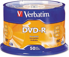 Verbatim 95101 DVD-R 16X 50pk Spindle