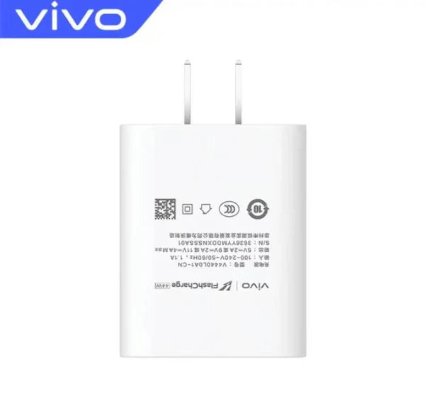 Buy Vivo 44W Super Fast Charger With Type-C 6A Data Cable from Vmart in Pakistan