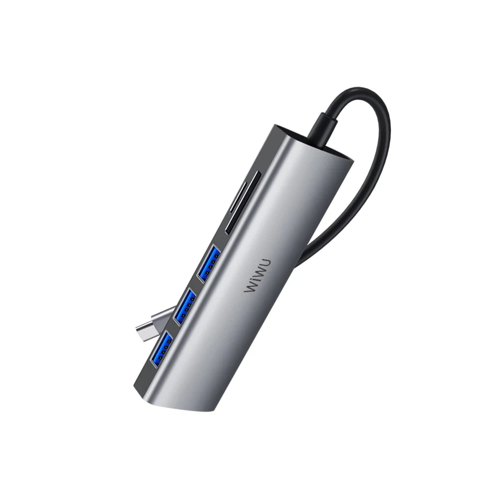 Buy WiWU 532ST 5 in 1 3x USB 3.0 TF/SD Card Type C Hub from Vmart in Pakistan