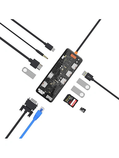 Buy WiWU CB011 Cyber Multifunctional 11-in-1 Type C Hub from Vmart in Pakistan