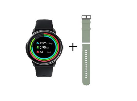 Buy Xiaomi Mi IMILAB KW66 SmartWatch - Black With Additional Green Strap from Vmart in Pakistan