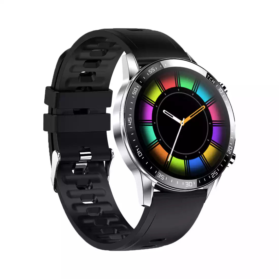 Buy Yolo Fortuner Calling Smart Watch - Chrome Silver with Charcoal Black from Vmart in Pakistan
