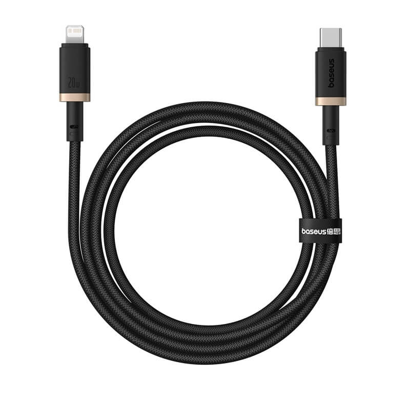 Buy Baseus Dura Series Type-C to Lightning PD 20W Fast Charging Cable 2m Gold/Black from Vmart in Pakistan