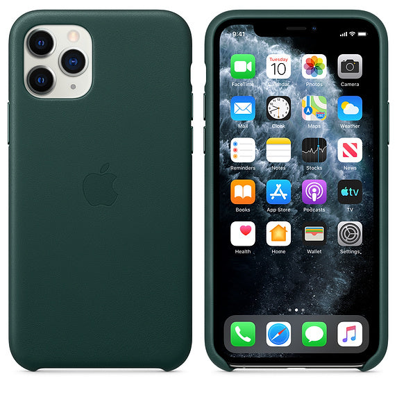 Buy Apple iPhone 11 Pro Leather Case-Forest Green from Vmart in Pakistan