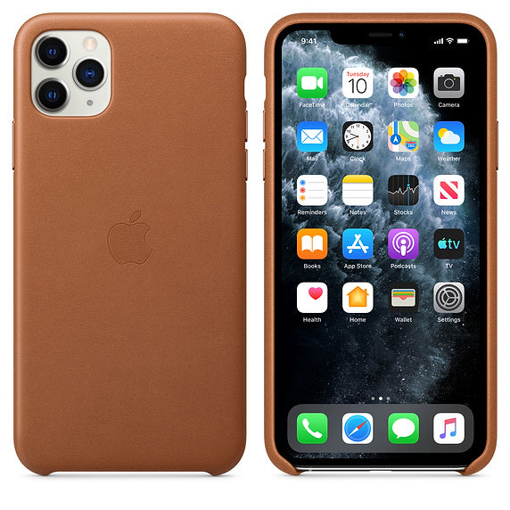 Buy Apple iPhone 11 Pro Max Leather Case - Saddle Brown from Vmart in Pakistan