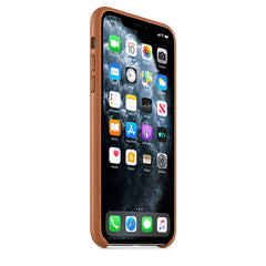 Buy Apple iPhone 11 Pro Max Leather Case - Saddle Brown from Vmart in Pakistan