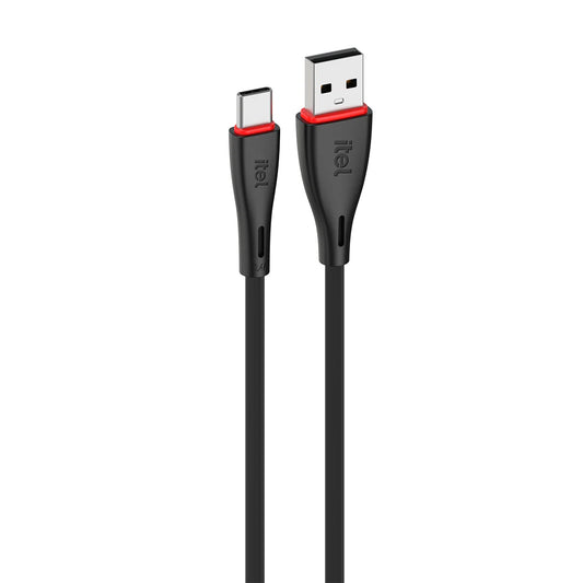 itel C24S Pulse II 2.4A USB-A to Type-C Cable Black
