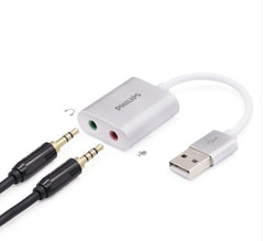Buy Philips External Sound Card USB To 3.5mm Audio Port from Vmart in Pakistan