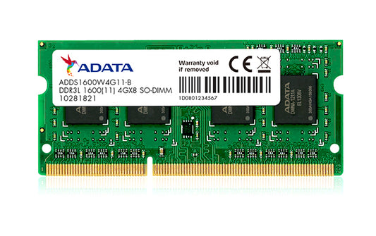 Buy ADATA DDR3L SO-DIMM 1600MHz 4GB from Vmart in Pakistan