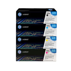 Buy HP 125A 4 Color Black/Cyan/Magenta/Yellow Original Toner Cartridge Set from Vmart in Pakistan