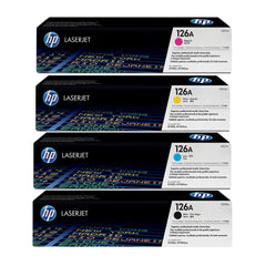 Buy HP 126A 4 Color Black/Cyan/Magenta/Yellow Original Toner Cartridge Set from Vmart in Pakistan