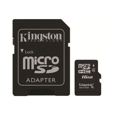 Buy Kingston MicroSDHC Class 4 Memory Card - 16GB with Adapter from Vmart in Pakistan