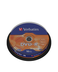 Buy Verbatim 43523 DVD-R 16X 10pk Spindle from Vmart in Pakistan