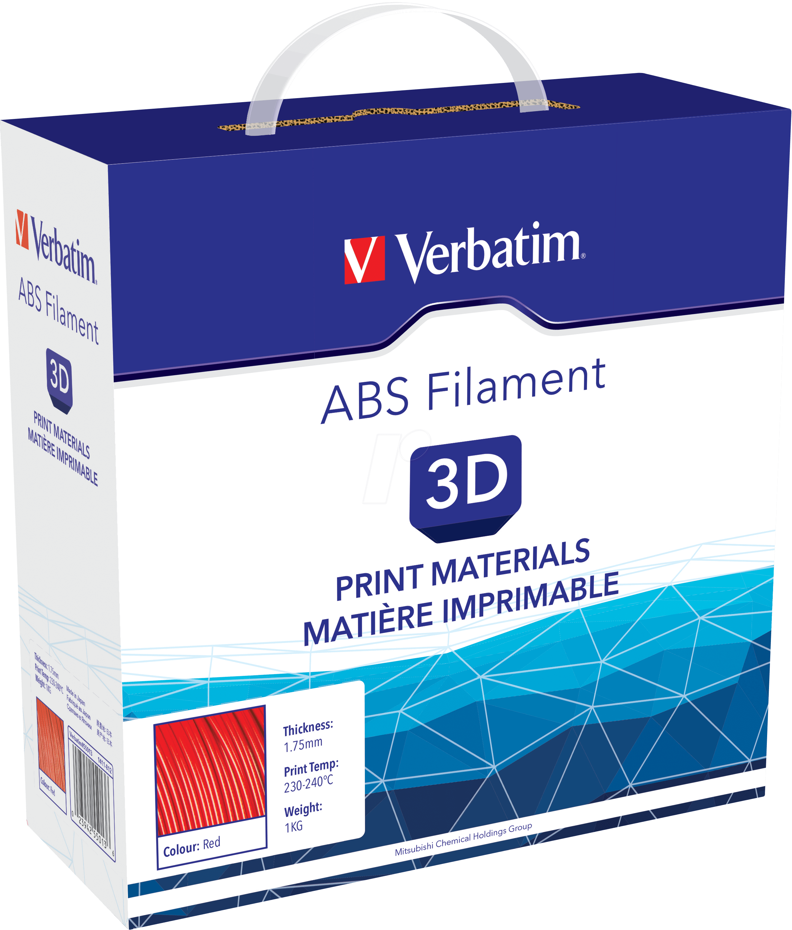 Buy Verbatim ABS 3D Filament - 1.75mm 1kg - Red from Vmart in Pakistan