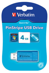Buy Verbatim Store'n'Go Pinstripe USB Drive 4GB (Blue) from Vmart in Pakistan