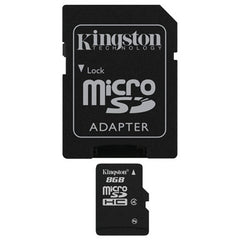 Buy Kingston MicroSDHC Card 8GB (with Adapter) from Vmart in Pakistan