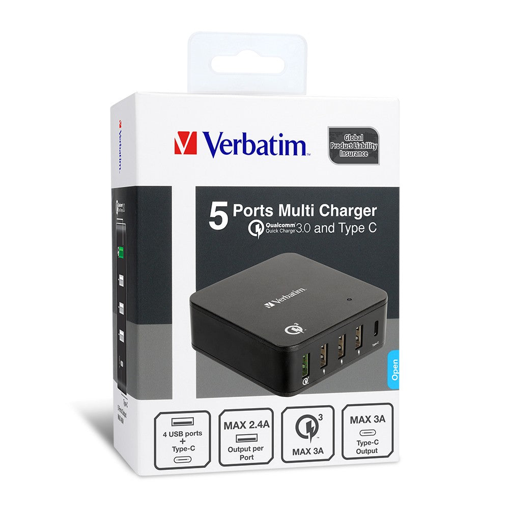 Buy Verbatim 65396 5 Ports QC 3.0 Multi Charger from Vmart in Pakistan