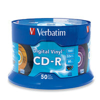 Buy Verbatim CD-R 80min 52X with Digital Vinyl Surface - 50pk Spindle from Vmart in Pakistan