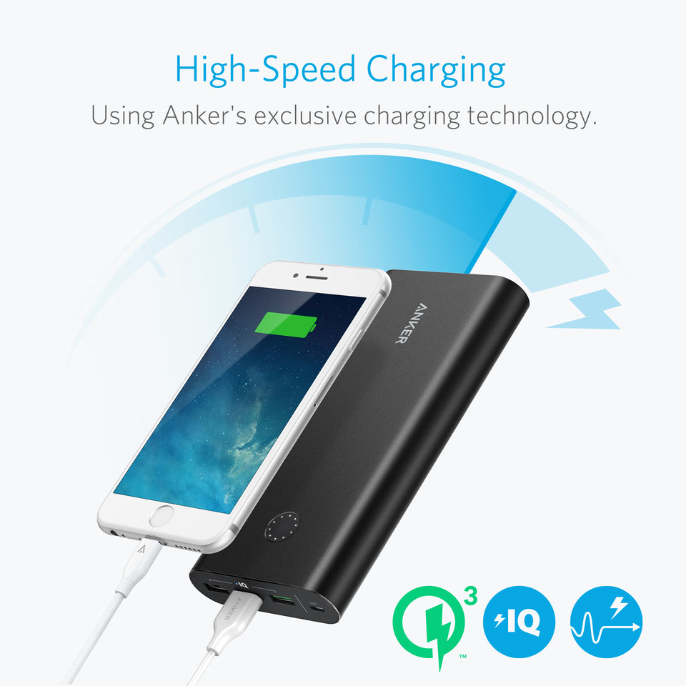 Buy Anker PowerCore+ 26800mAh Quick Charge 3.0 Portable Charger from Vmart in Pakistan