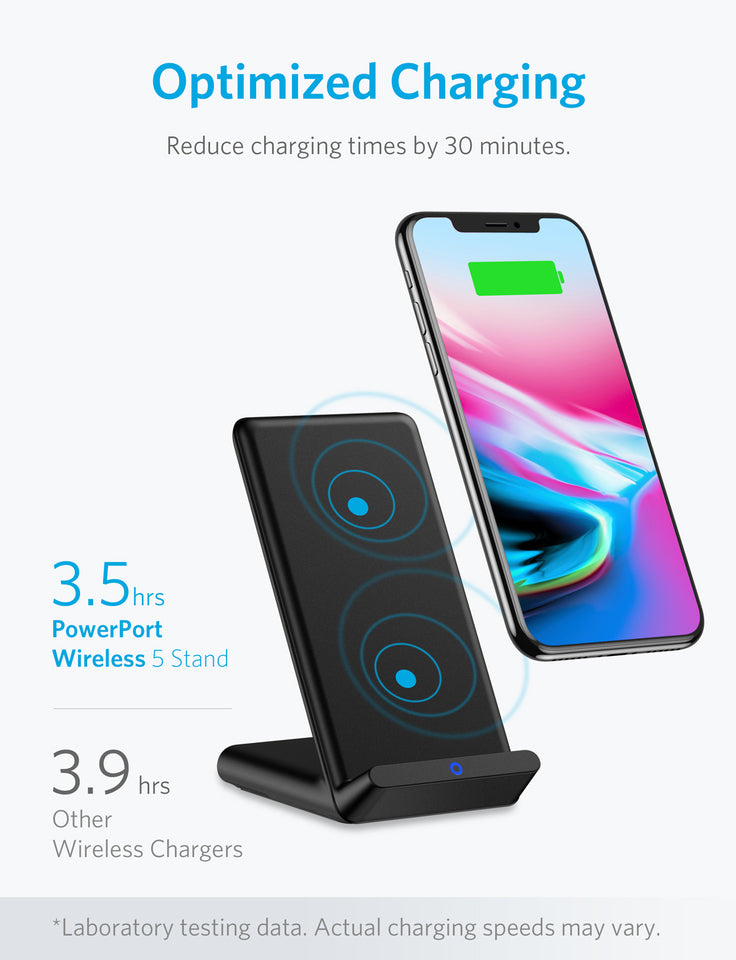 Buy Anker PowerPort Wireless 5 Stand - Black from Vmart in Pakistan