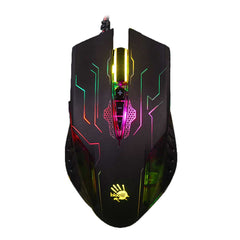 Buy A4tech Q50 Bloody Metal Feet Neon X-Glide Gaming Mouse from Vmart in Pakistan