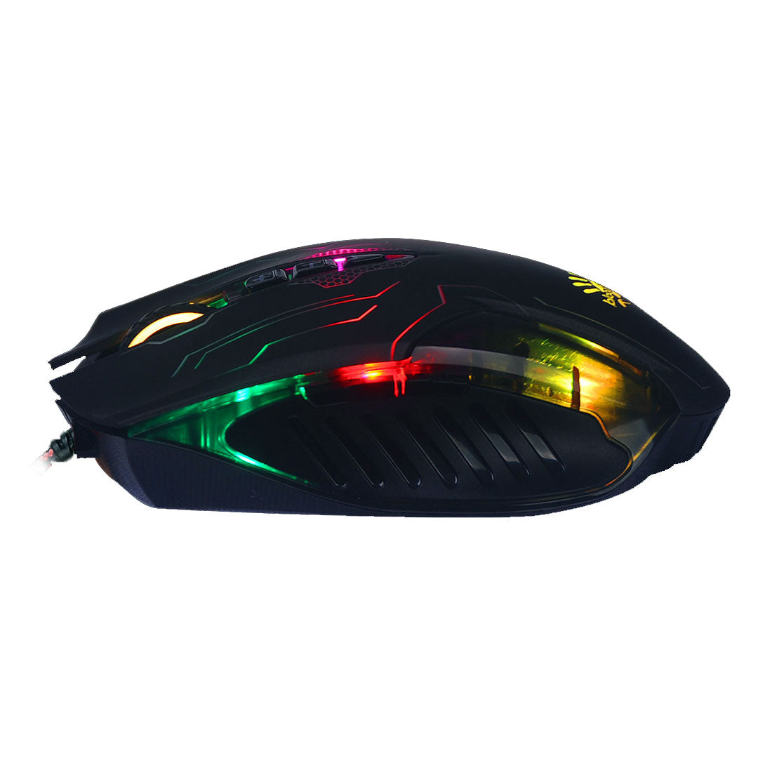 Buy A4tech Q50 Bloody Metal Feet Neon X-Glide Gaming Mouse from Vmart in Pakistan