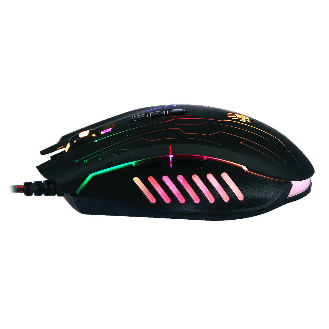 Buy A4tech Q81 Bloody Metal Feet Neon X-Glide Gaming Mouse from Vmart in Pakistan